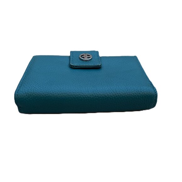 Giani Bernini Genuine Leather Wallet Teal - Picture 7 of 11